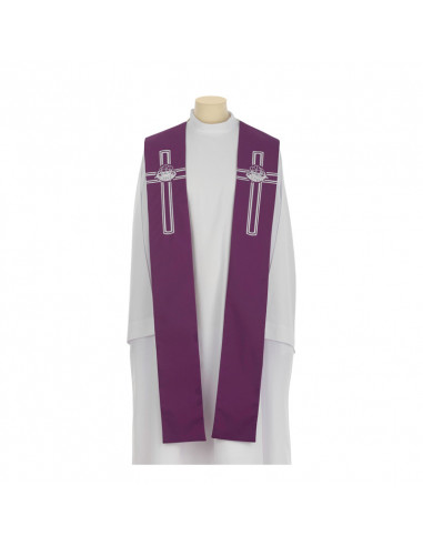 Conjunto 4 Estolas Jhs Con Hojas Y Cruz Pequeña Arriba 032