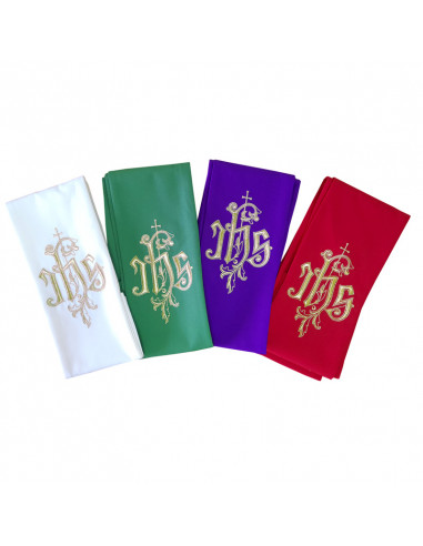 Conjunto 4 Estolas Jhs Con Hojas Y Cruz Pequeña Arriba 032