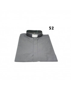 Camisa Sacerdote Gris Claro...
