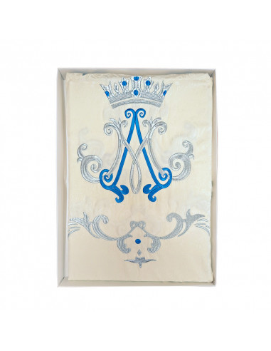 Casulla Adamascada Bordada Mariana...