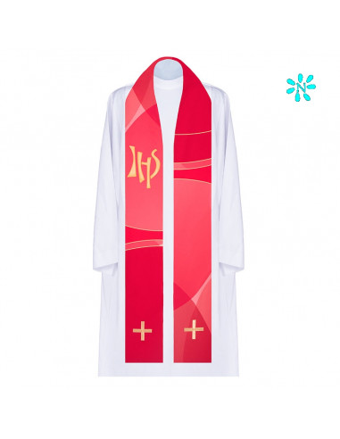 Estola Bordada Jhs Y Cruces Griegas...