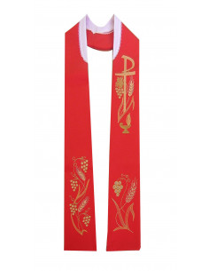 Estola Bordada Pax Espigas...