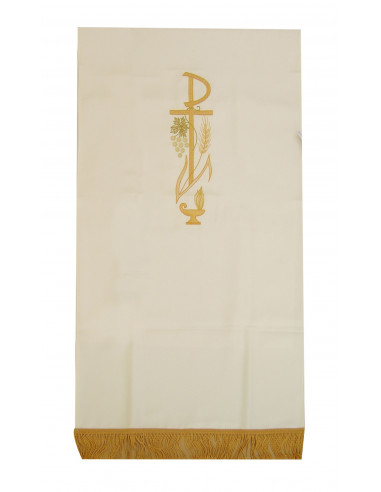 Cubre Ambon Pax Con Uvas Y Espiga N173 Blanco