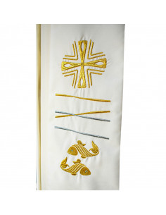 Roquete Canonigo Blanco Con...