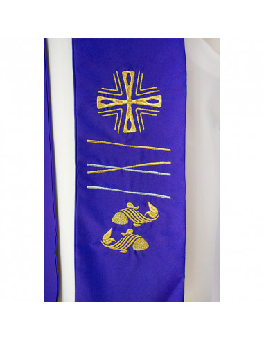 Conjunto 4 Estolas con Cruz cuadrada...