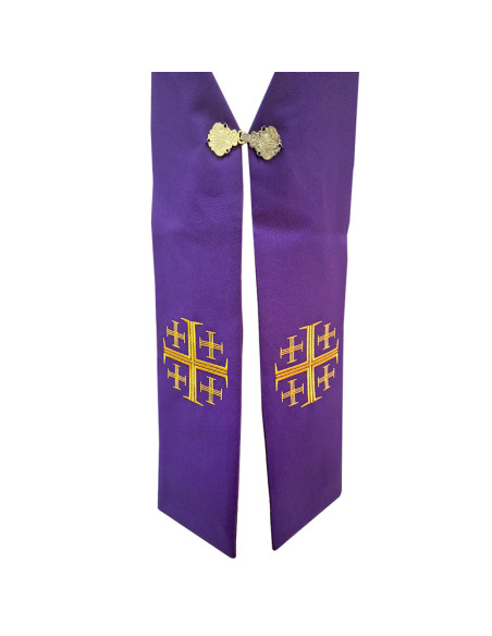 Conjunto 5 Estolas Diaconales Cruz Griega