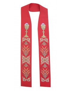 Estola Bordadados Peces Con...