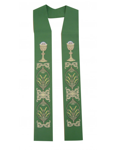 Estola Bordada Espigas Con Uvas Kst...