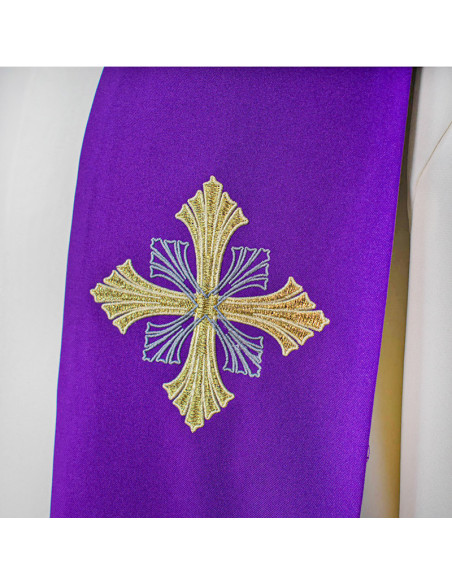 Conjunto 4 Estolas Con 6 Cruces Con Puntas Rayadas