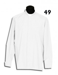 Camisa Sacerdote Blanca Ml...