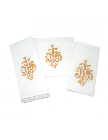 Juego De Altar Año Jubileo Misericordia Hilo Sdm/036 Estampado Y Bordado Letras Y Borde