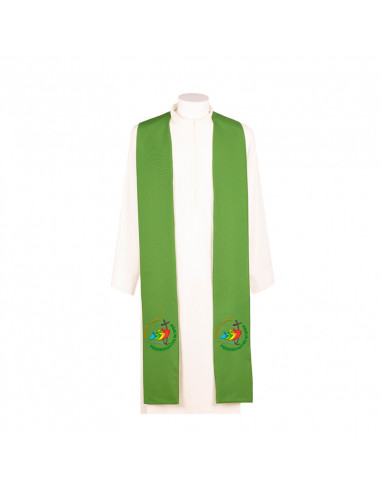 Estola Jubileo 2025 Bordada Verde J18