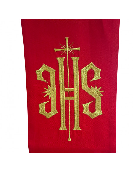 Conjunto 4 Estolas Bordadas Jhs Con Lineas Paralelas Tela Adamascada