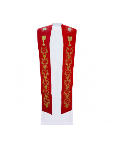 Estola Bordada Caliz Forma Con Rayos...