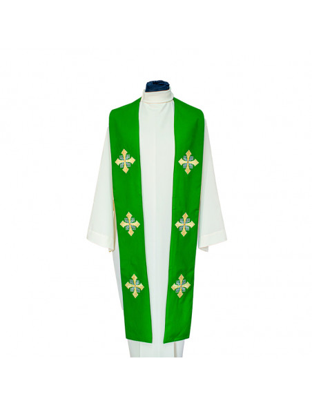 Conjunto 4 Estolas Con 6 Cruces Con Puntas Rayadas