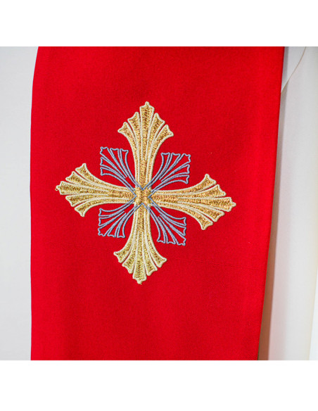 Conjunto 4 Estolas Con 6 Cruces Con Puntas Rayadas