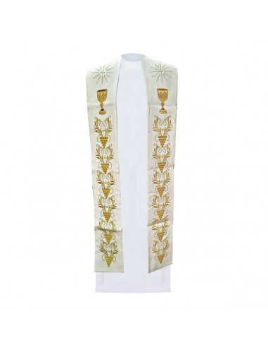 wEstola Bordada Caliz Forma Con Rayos...