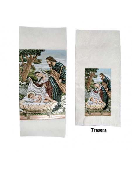 Cubre Ambon Tejido Doble Adviento Y Navidad N316