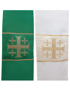 Estola Reversible Verde-...