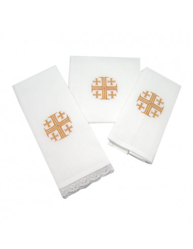 Juego De Altar Bordado 3 Piezas...