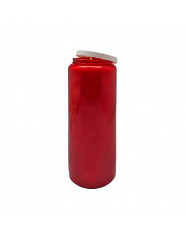 Velon 9 Dias Novena Rojo Cera Vegetal