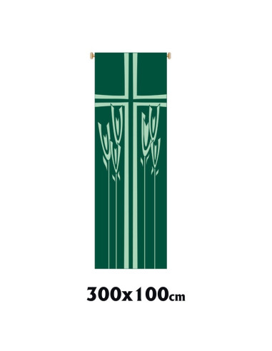 Estandarte Liturgico Verde Espigas...