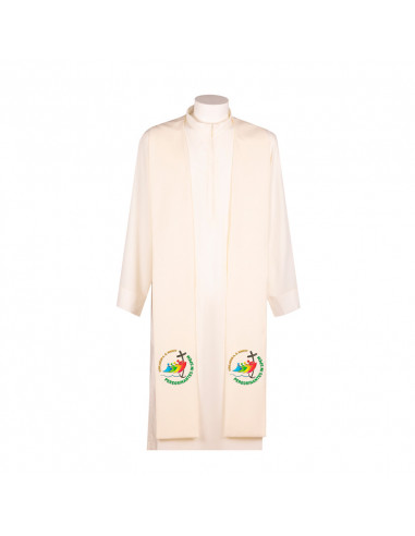 Estola Jubileo 2025 Bordada Ecru J15