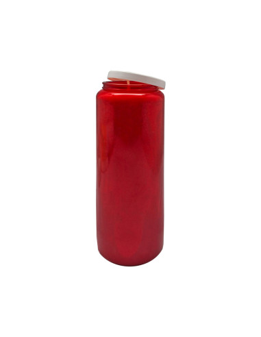 Velon 9 Dias Novena Rojo Cera Vegetal