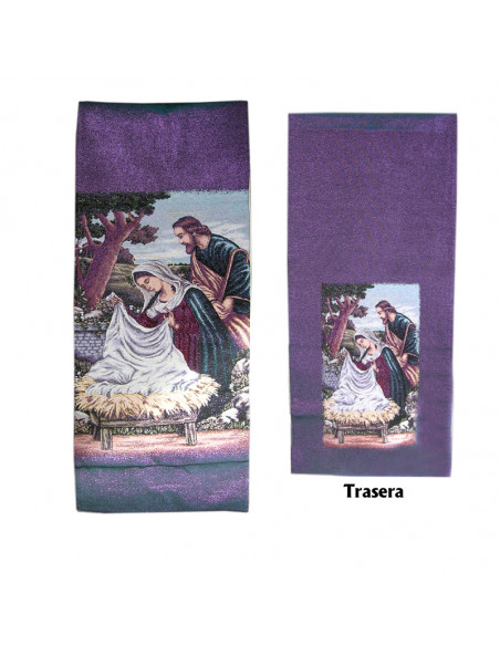 Cubre Ambon Tejido Doble Adviento Y Navidad N316