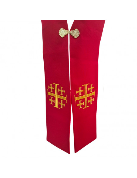 Conjunto 5 Estolas Diaconales Cruz Griega