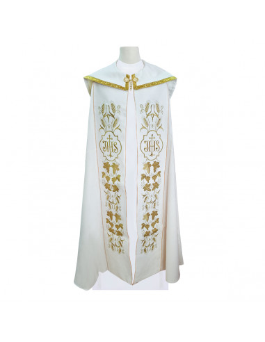 Capa Pluvial Bordada Jhs Con Cruz...