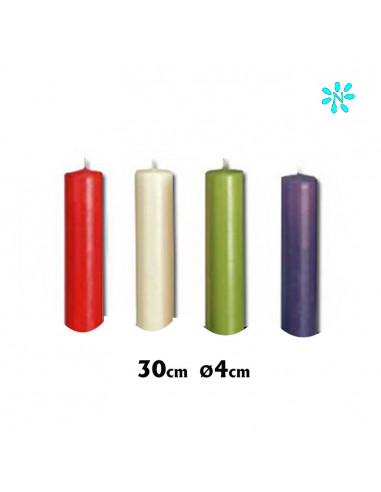 Vela Adviento 40x30 4 Colores...