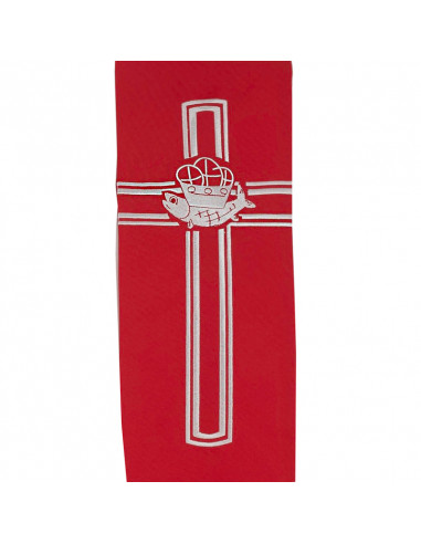 Cubre Ambon Bordado Jhs Sencillo Morado