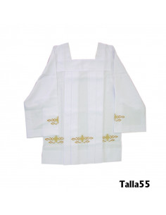 Roquete Canonigo Blanco Con...