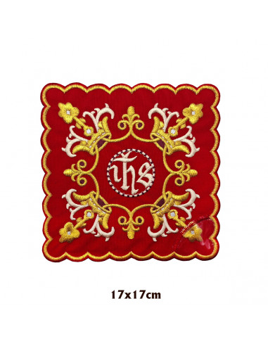 Palia Hilo Roja 17X17 Bordado Jhs...