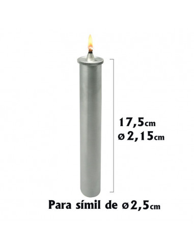 Cartucho Metal Diametro 2. 15x17. 5cm