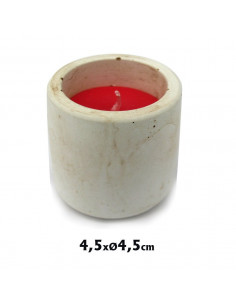 Vela Ceramica 5X5cm Lisa