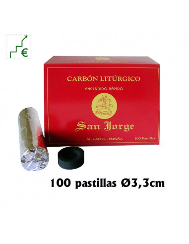 Caja Carbon 100 Pastillas 33mm...
