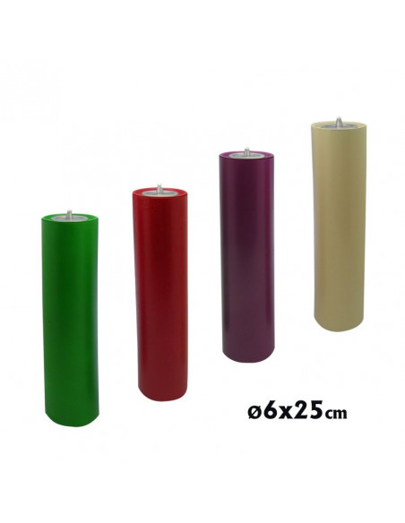 Juego Vela Adviento 60X250 Simil Vela Completo