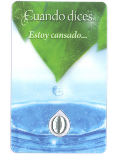 Estampa Con Gota De Agua D603 Cuando Dices.Estoy Cansado