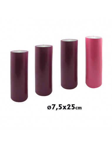 Juego Vela Adviento 75X250 Simil Vela...