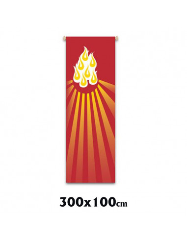 Estandarte Liturgico Rojo Siete...