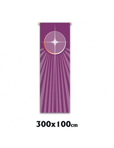 Estandarte Liturgico Morado Adviento...