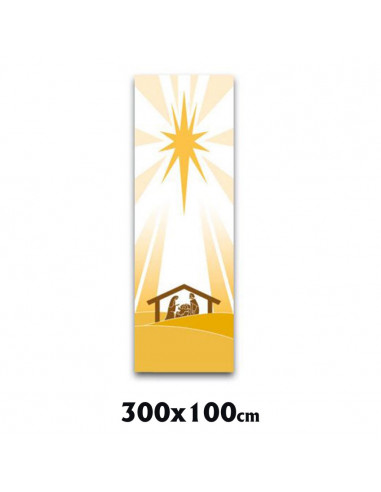 Estandarte Liturgico Blanco Navidad...