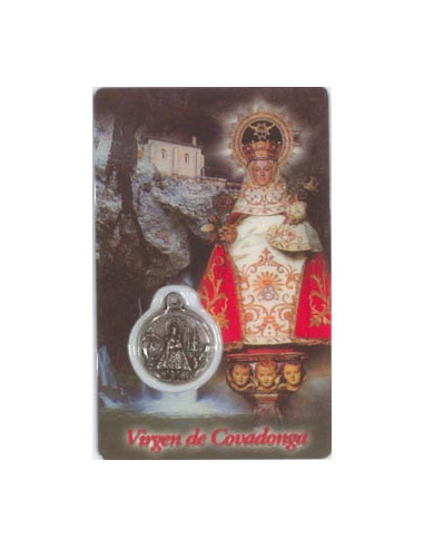 Estampa Con Oracion S-1076/1 Virgen...