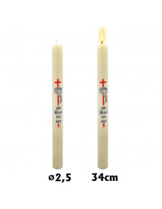 Vela Bautismo 2.7X35cm