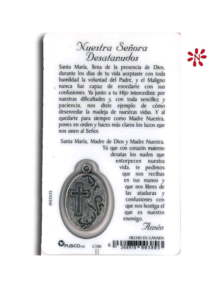 Estampa Cm N380 Virgen Desatanudos