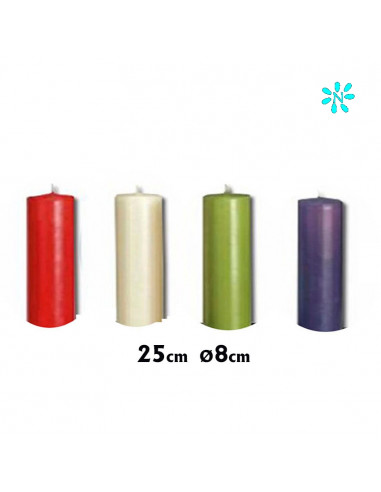 Vela Adviento 80X25 4 Colores...