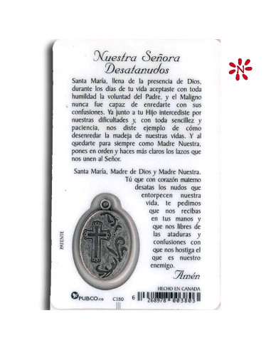 Estampa CM N380 Virgen Desatanudos Estampa CM N380 Virgen Desatanudos
