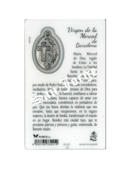 Estampa Cm N3921 Virgen De La Merced De Barcelona